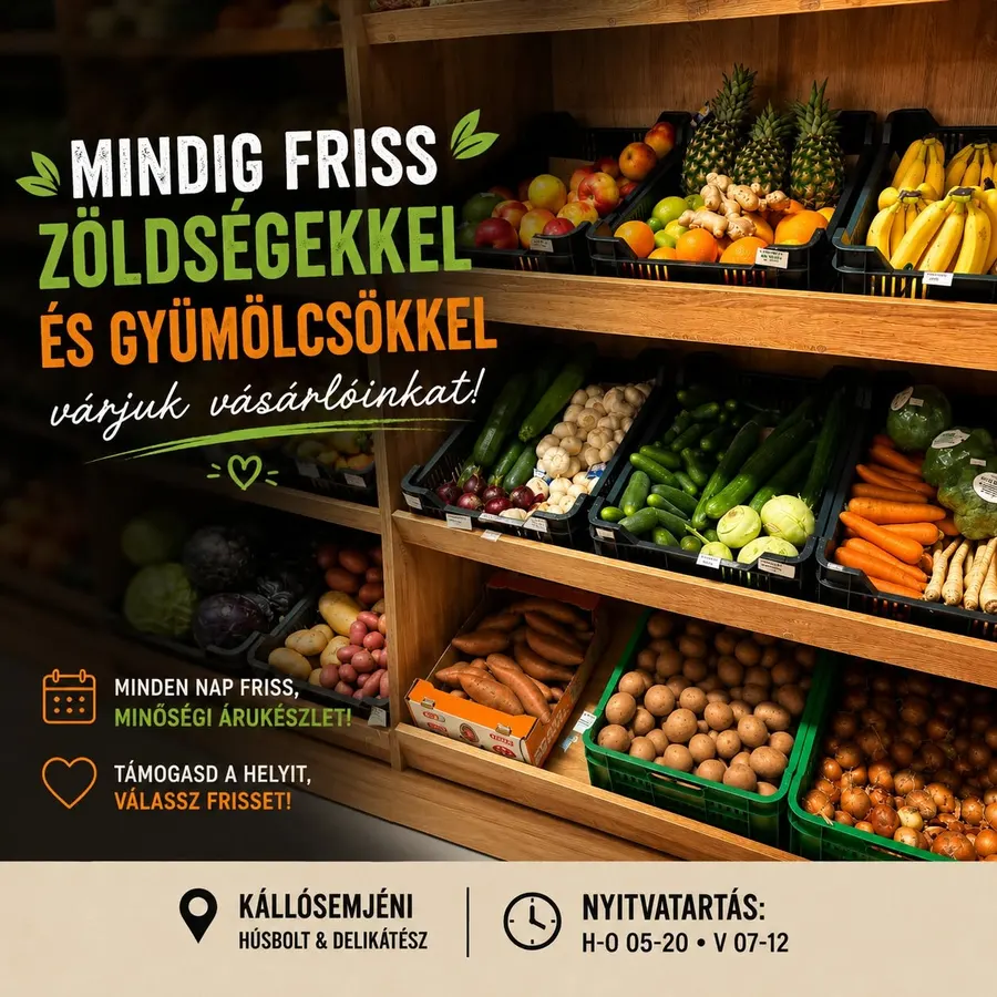 Friss zöldség és gyümölcs